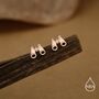 Sterling Silver Binocular Stud Earrings, thumbnail 4 of 11