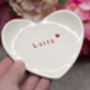Ceramic Ring Dish Personalised Letterbox Friendly Gift, thumbnail 5 of 6