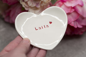 Ceramic Ring Dish Personalised Letterbox Friendly Gift, 5 of 6