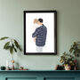 Custom Family Portrait Modern Wall Art People Print, thumbnail 8 of 11