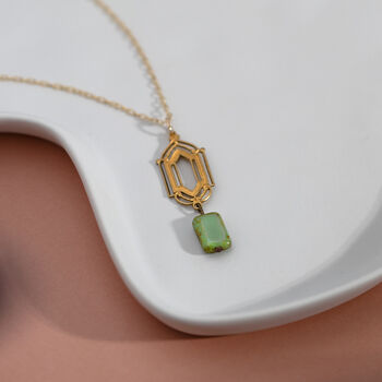 Art Deco Bronze Earrings, 2 of 8