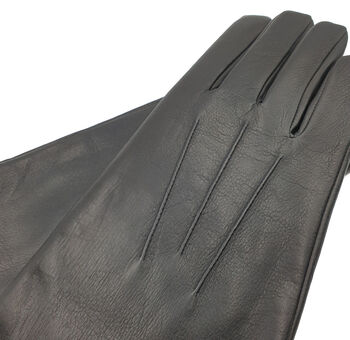 Zoe. Womens Warm Lined Leather Gloves, 6 of 9