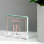 Rose Gold Birthday Personalised Crystal Token, thumbnail 4 of 7