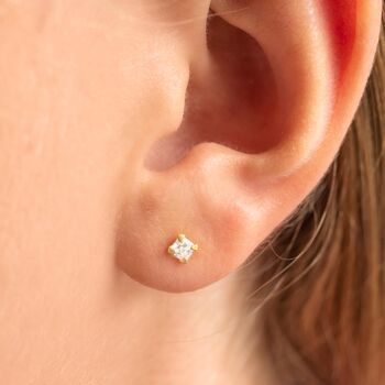 Sterling Silver Crystal Stone Personalised Earrings, 3 of 10