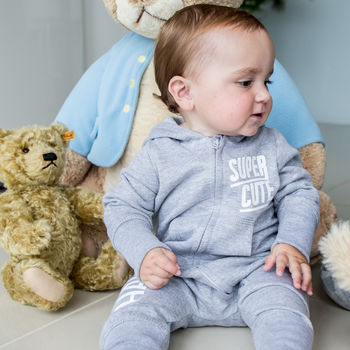 Super Cute Personalised Hooded All In One For Baby, 3 of 3