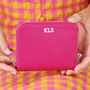 Personalised Monogram Small Leather Square Purse, thumbnail 3 of 9
