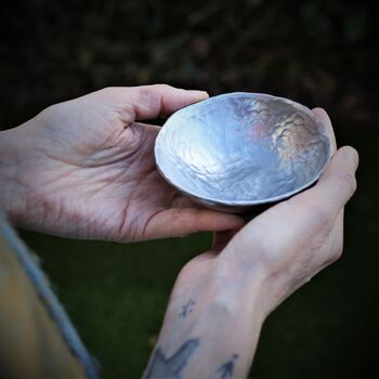 Personalised 10th Anniversary Gift, Aluminium Ring Bowl, 7 of 10