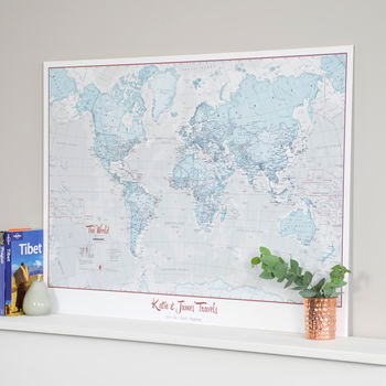 Personalised World Is Art Map, 2 of 12