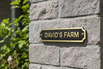 Customisable Brass With Black Plaque For Indications, 5 of 7