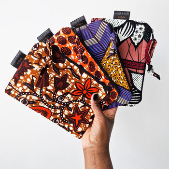 Small African Print Zip Pouch, 2 of 7