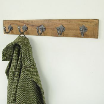 Country Style Wooden Coat Rack, 2 of 4