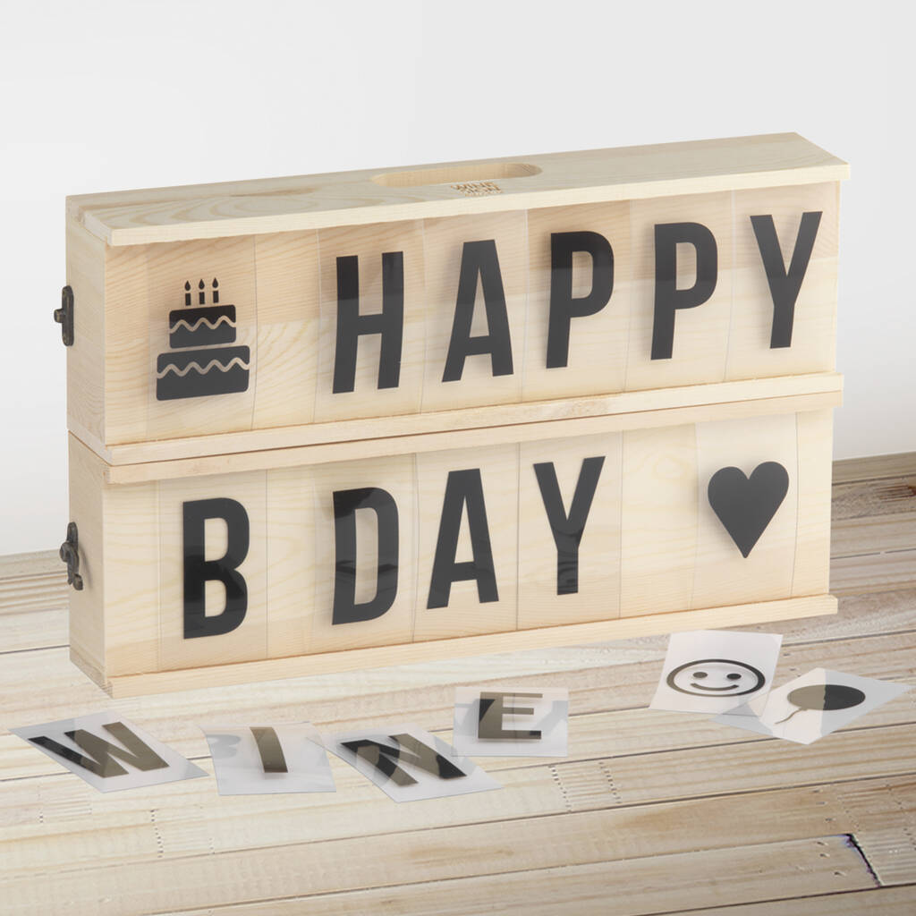 Customisable Sign Wooden Wine Box, 1 of 4