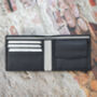 Personalised Leather Wallet Notecase Men's Rfid Safe, thumbnail 3 of 6