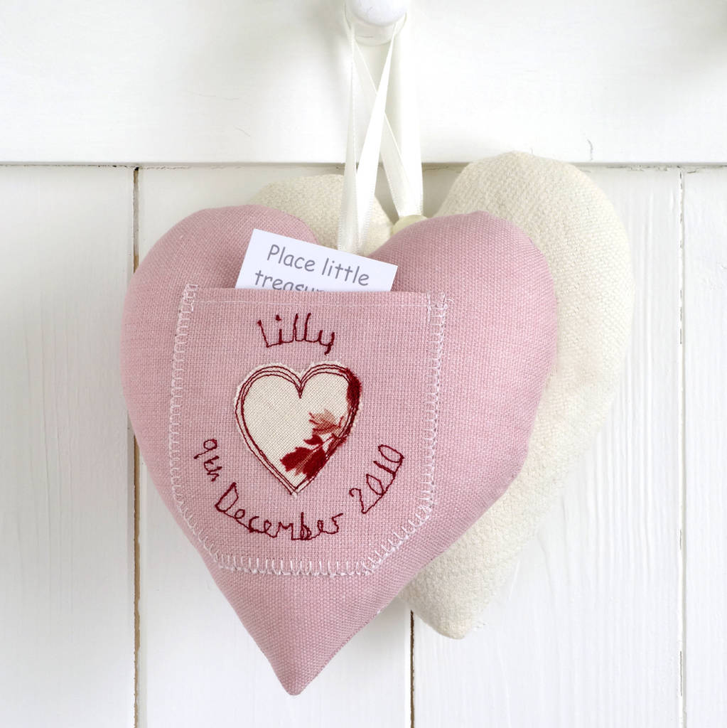 Personalised Tooth Fairy Pocket Heart Gift, 1 of 12