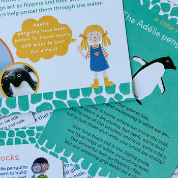 Children's Eco Activity Box: Adorable Adélie Penguins, 6 of 12