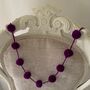 Purple Pompom Christmas Decorations, thumbnail 3 of 5