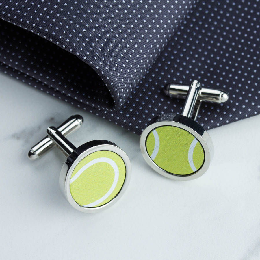Tennis Wood Sport Cufflinks By Create Gift Love