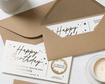 Birthday Scratch Voucher Experience Gift Ticket, 8 of 9