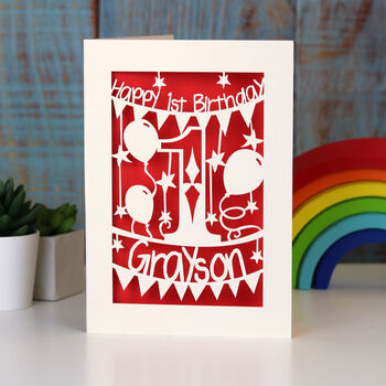 Personalised First Birthday Card, 9 of 9