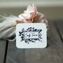 Botanical Rubber Stamp With Signature Name, thumbnail 3 of 4