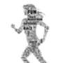 Runner, Personalised Sportsman/Woman Word Art, thumbnail 2 of 3