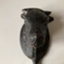 Black Distressed Cow Coat Hook Bathroom Kitchen Décor, thumbnail 6 of 6