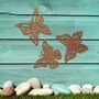 Three Metal Butterflies, Garden Gifts, Garden Art Decor, thumbnail 8 of 10