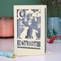 Personalised Papercut Bunny Birthday Card, thumbnail 1 of 7
