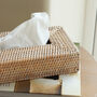 Marbury Shallow Rectangle Rattan Tissue Box Cover, thumbnail 2 of 3