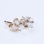 9ct White Gold Solitaire Diamond Stud Earrings*, thumbnail 1 of 6