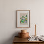 Gardener Art Print Flowers Gardening Scene Poster, thumbnail 6 of 9