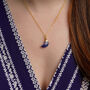 Lapis Lazuli Moon Pendant, thumbnail 2 of 11