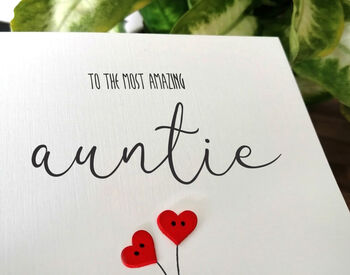 Personalised Birthday Card For Special Auntie, Handmade Card For Her, 3 of 3