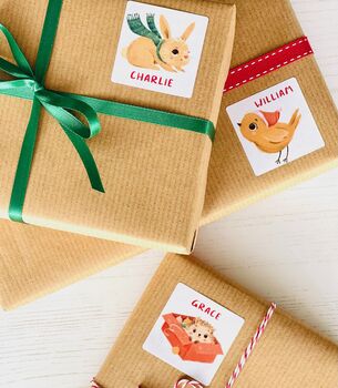 Cute Christmas Personalised Gift Stickers, 3 of 3
