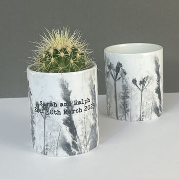 Personalised Wildflower Meadow Printed Pot, 6 of 11
