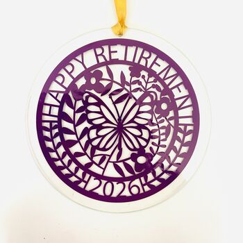 Happy Retirement Sun Catcher, 12 of 12