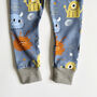 Monster Print Organic Baby And Child Leggings, thumbnail 1 of 3