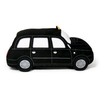 London Black Taxi Cab Soft Toy Cushion, 4 of 5