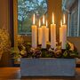 Advent Scandi Display Container With Four Candles | Gift Set, thumbnail 2 of 5