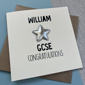 Personalised Name Gcse Congratulations Card, 2 of 3