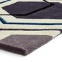 Area Rug Hand Tufted Rectangle Grey/Navy, thumbnail 7 of 8
