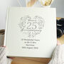 Personalised 25th Silver Wedding Anniversary Album, thumbnail 4 of 9