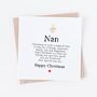 Nana Or Nan Christmas Card, thumbnail 2 of 4