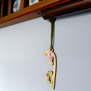 Bluebell And Ladybird Wooden Hanging Decoration, 7 of 11