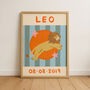 Horoscope Kids Personalised Birthday Art Print, thumbnail 4 of 12