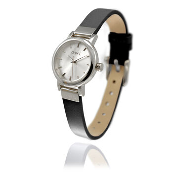 Ascot Ladies Petite Leather Watch With Free Engraving, 11 of 12