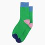 Women's Glitter Socks Green Colour Burst, thumbnail 4 of 4
