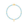 Aquamarine And Gold Beads Healing Crystals Bracelet Gift, thumbnail 3 of 6