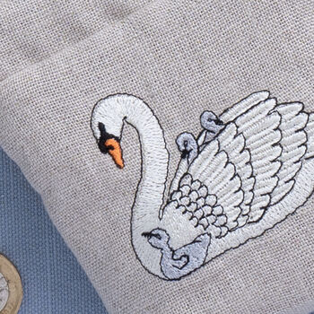 Embroidered Swan Snap Purse, 4 of 6
