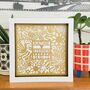 Personalised Framed Wedding Anniversary Paper Cut, thumbnail 8 of 11